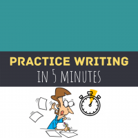 Practice writing with just 5 minutes a day